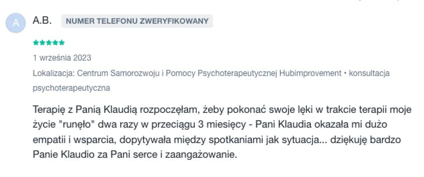 Opinia klientki 3