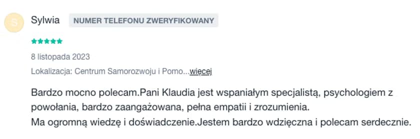 Opinia klientki 6