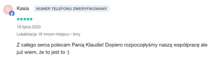 Opinia klientki 8
